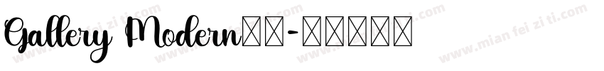 Gallery Modern字体字体转换